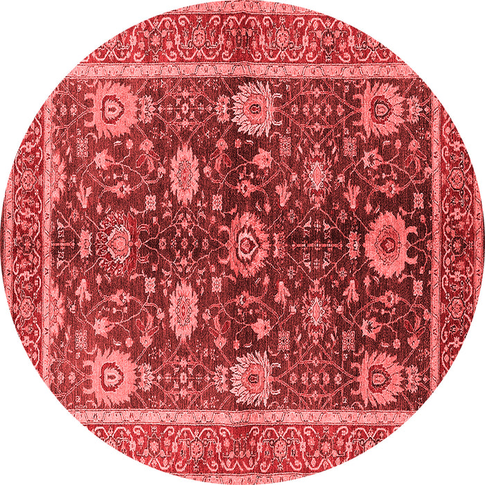 Machine Washable Oriental Red Industrial Rug, wshurb1107red