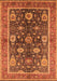 Machine Washable Oriental Orange Industrial Area Rugs, wshurb1107org