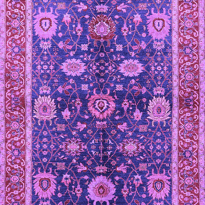 Machine Washable Oriental Purple Industrial Area Rugs, wshurb1107pur