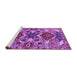 Sideview of Machine Washable Oriental Purple Industrial Area Rugs, wshurb1108pur