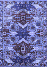 Oriental Blue Industrial Rug, urb1108blu