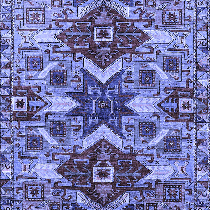 Oriental Blue Industrial Rug, urb1108blu