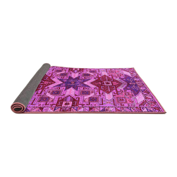 Sideview of Oriental Pink Industrial Rug, urb1108pnk