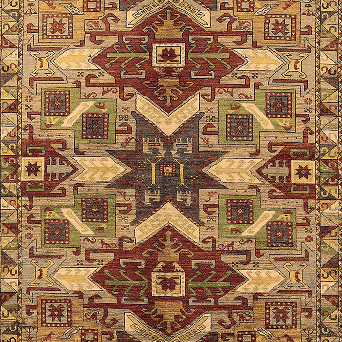 Machine Washable Oriental Brown Industrial Rug, wshurb1108brn