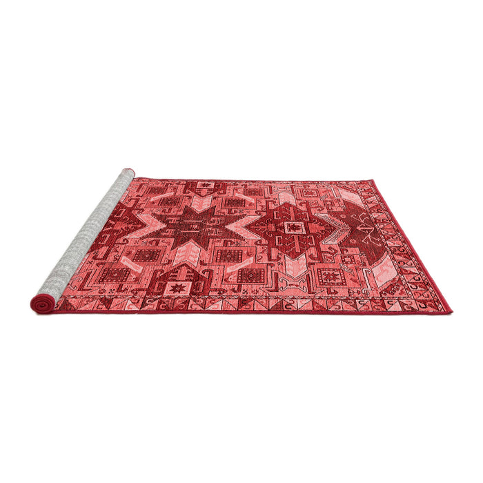 Industrial Red Washable Rugs