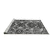 Sideview of Machine Washable Oriental Gray Industrial Rug, wshurb1108gry