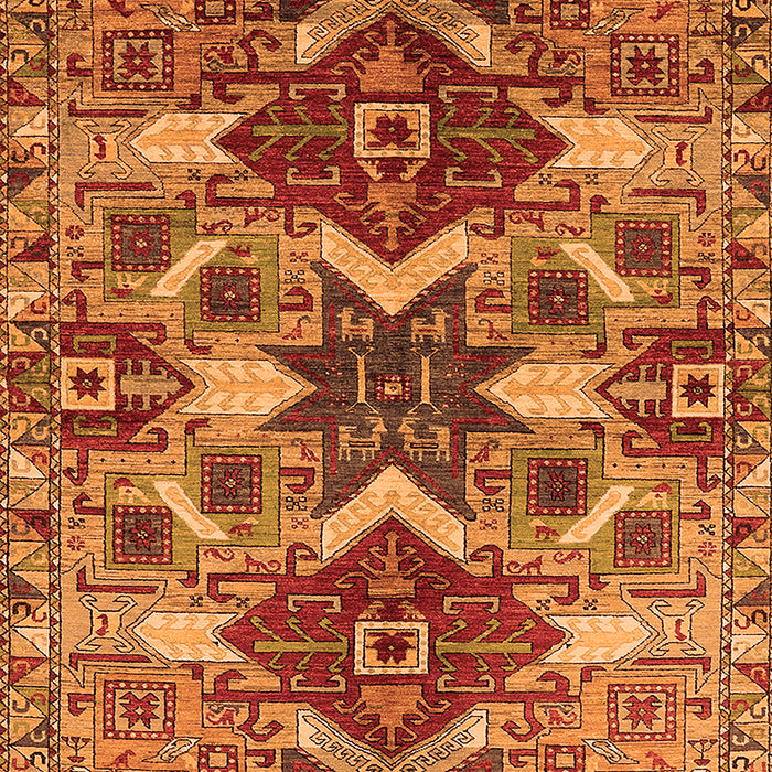 Oriental Orange Industrial Rug, urb1108org