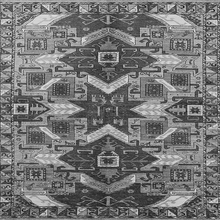 Square Oriental Gray Industrial Rug, urb1108gry