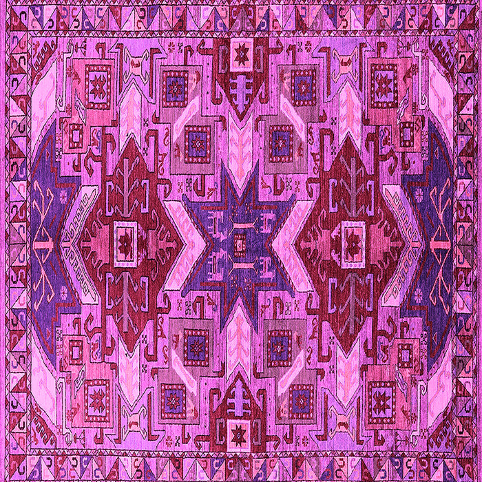 Square Oriental Pink Industrial Rug, urb1108pnk