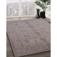 Mid-Century Modern Rose Purple Oriental Rug, urb1109