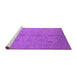 Sideview of Machine Washable Oriental Purple Industrial Area Rugs, wshurb1109pur