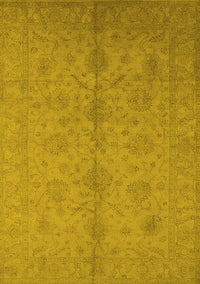 Oriental Yellow Industrial Rug, urb1109yw