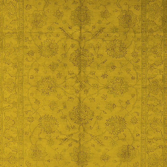 Oriental Yellow Industrial Rug, urb1109yw