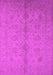 Machine Washable Oriental Pink Industrial Rug, wshurb1109pnk