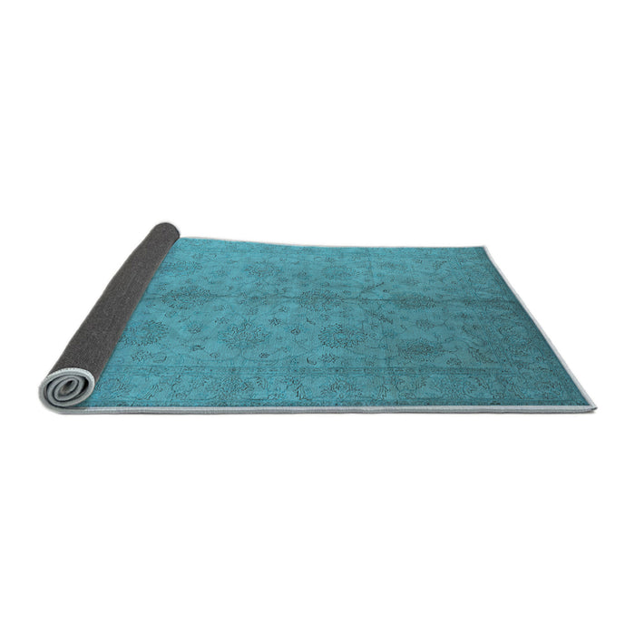 Sideview of Oriental Light Blue Industrial Rug, urb1109lblu