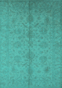 Oriental Turquoise Industrial Rug, urb1109turq