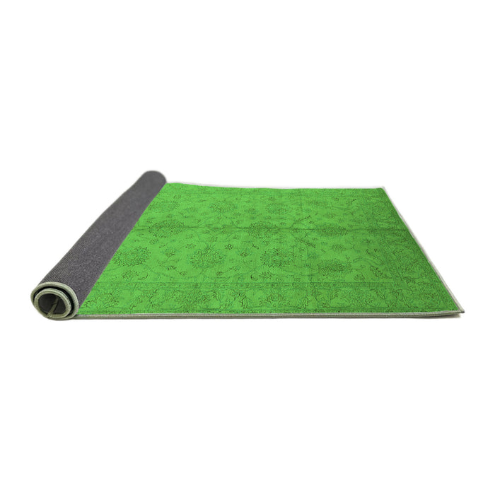 Sideview of Oriental Green Industrial Rug, urb1109grn