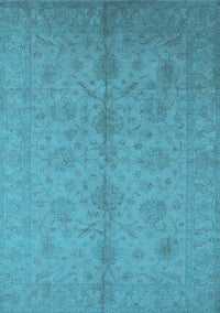 Oriental Light Blue Industrial Rug, urb1109lblu