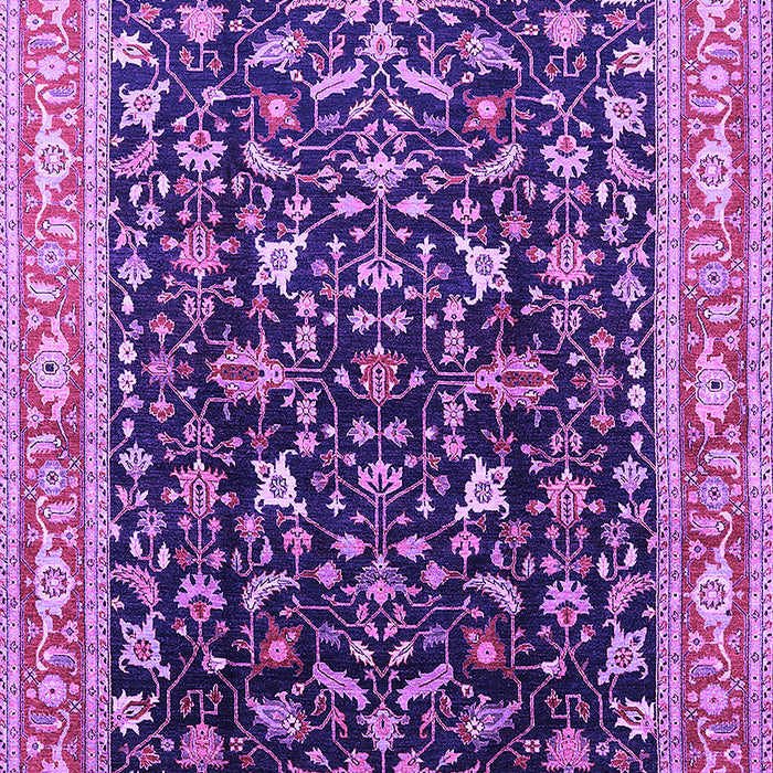 Machine Washable Oriental Purple Industrial Area Rugs, wshurb1110pur