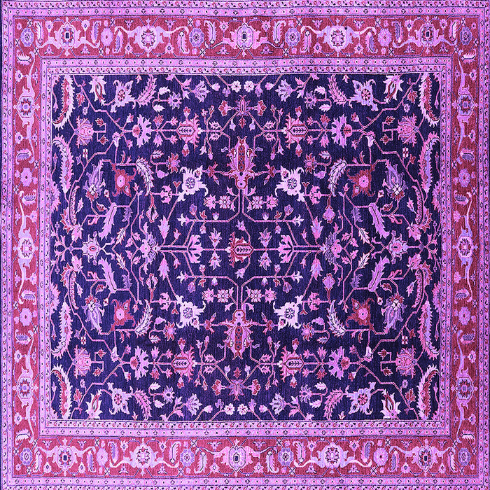 Square Oriental Purple Industrial Rug, urb1110pur