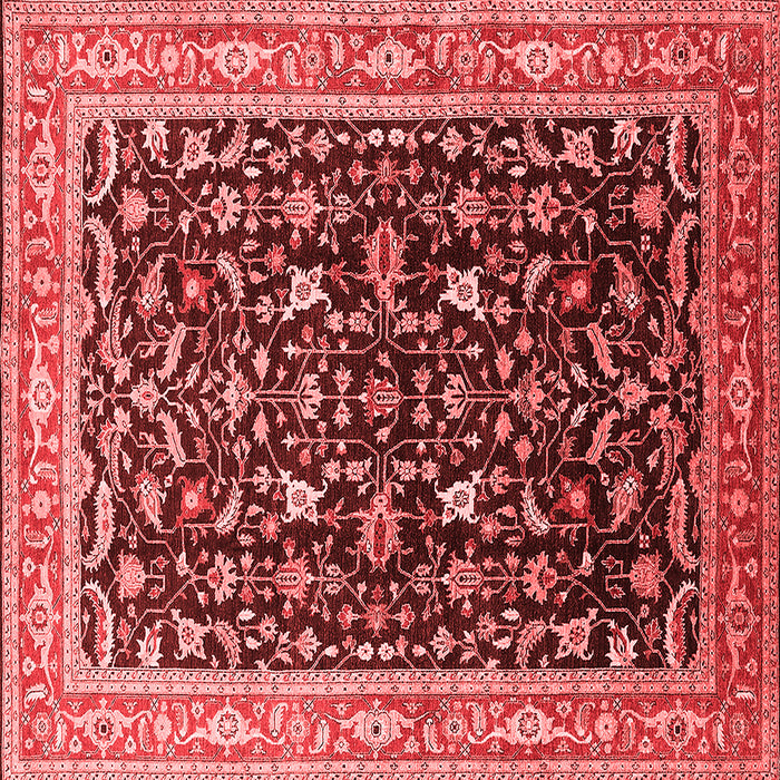 Machine Washable Oriental Red Industrial Rug, wshurb1110red