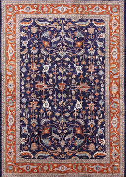 Machine Washable Industrial Modern Purple Lily Purple Rug, wshurb1110