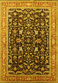 Oriental Yellow Industrial Rug, urb1110yw