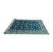 Sideview of Machine Washable Oriental Light Blue Industrial Rug, wshurb1110lblu