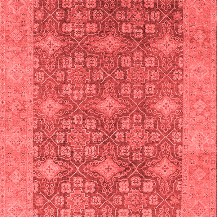 Machine Washable Oriental Red Industrial Rug, wshurb1111red
