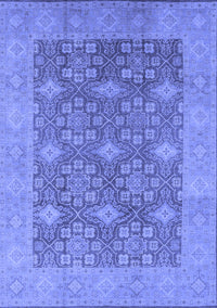 Oriental Blue Industrial Rug, urb1111blu