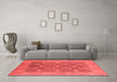 Industrial Red Washable Rugs