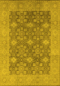 Oriental Yellow Industrial Rug, urb1111yw