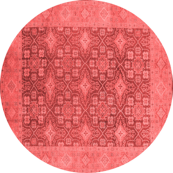 Machine Washable Oriental Red Industrial Rug, wshurb1111red