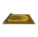 Sideview of Oriental Yellow Industrial Rug, urb1113yw