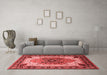 Industrial Red Washable Rugs