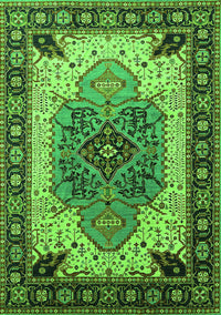 Oriental Green Industrial Rug, urb1113grn