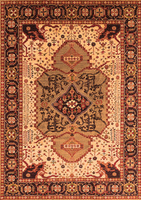 Oriental Orange Industrial Rug, urb1113org