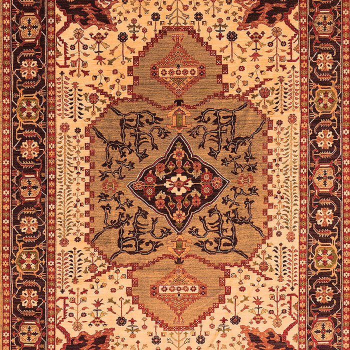 Oriental Orange Industrial Rug, urb1113org