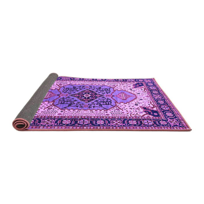Sideview of Oriental Purple Industrial Rug, urb1113pur
