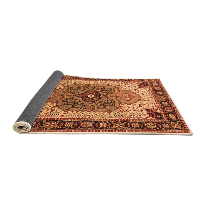 Sideview of Oriental Orange Industrial Rug, urb1113org