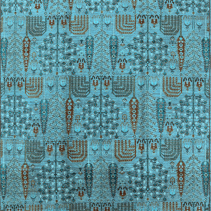 Oriental Light Blue Industrial Rug, urb1114lblu