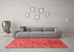 Industrial Red Washable Rugs