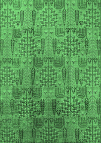 Oriental Emerald Green Industrial Rug, urb1114emgrn