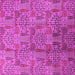 Square Oriental Pink Industrial Rug, urb1114pnk