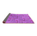 Sideview of Oriental Purple Industrial Rug, urb1114pur