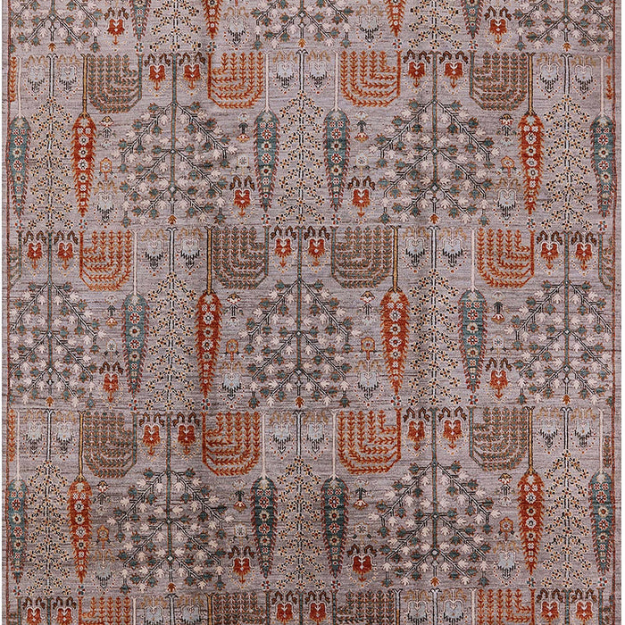 Mid-Century Modern Chestnut Brown Oriental Rug, urb1114