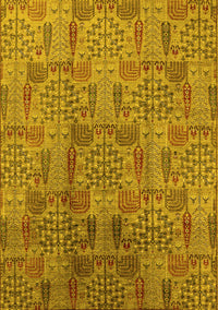 Oriental Yellow Industrial Rug, urb1114yw