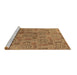 Sideview of Machine Washable Oriental Brown Industrial Rug, wshurb1114brn