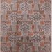 Square Machine Washable Industrial Modern Chestnut Brown Rug, wshurb1114