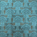 Square Oriental Light Blue Industrial Rug, urb1114lblu